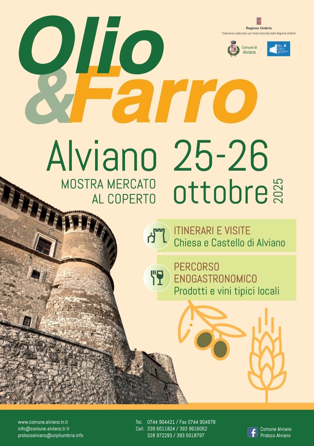 Poster olio e farro 2025